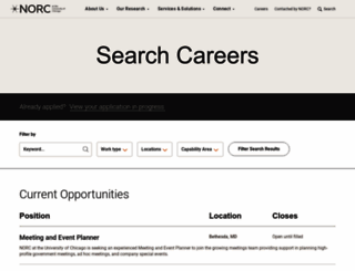 careers.norc.org screenshot