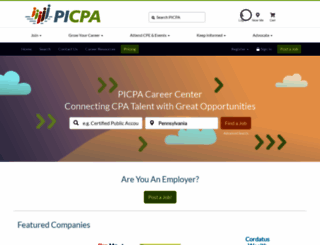 careers.picpa.org screenshot