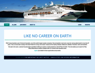 careers.pocruises.com.au screenshot