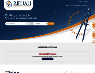 careers.riphah.edu.pk screenshot