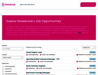 careers.shawbrook.co.uk screenshot