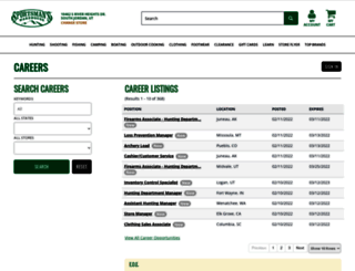 careers.sportsmans.com screenshot