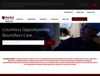 careers.stanfordhealthcare.org screenshot