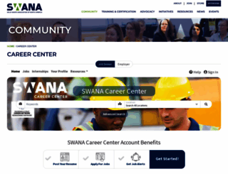 careers.swana.org screenshot