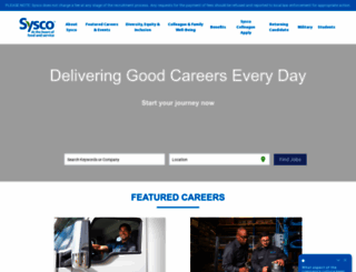 careers.sysco.com screenshot