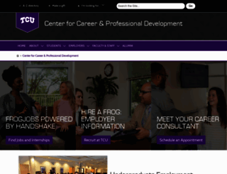 careers.tcu.edu screenshot