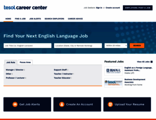 careers.tesol.org screenshot