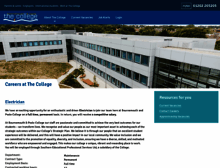 careers.thecollege.co.uk screenshot