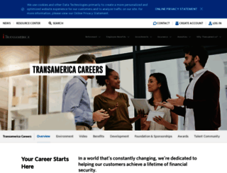 careers.transamerica.com screenshot
