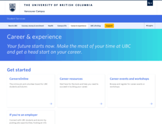 careers.ubc.ca screenshot