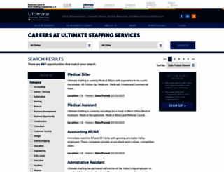 careers.ultimatestaffing.com screenshot