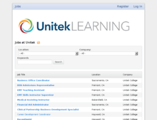 careers.unitek.com screenshot