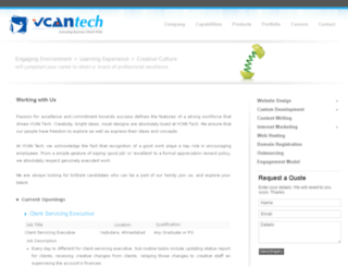 careers.vcantech.com screenshot