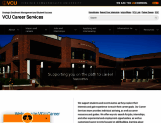 careers.vcu.edu screenshot
