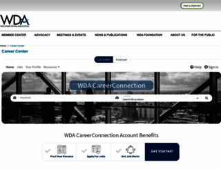 careers.wda.org screenshot