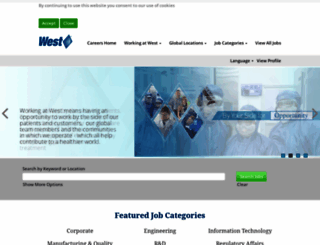 careers.westpharma.com screenshot