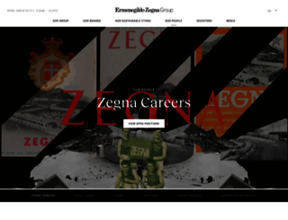 careers.zegna.com screenshot