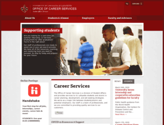 careerservices.louisiana.edu screenshot