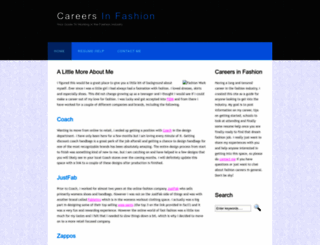 careersinfashion.net screenshot