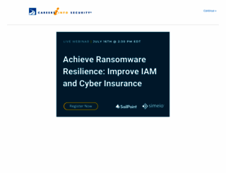 careersinfosecurity.com screenshot