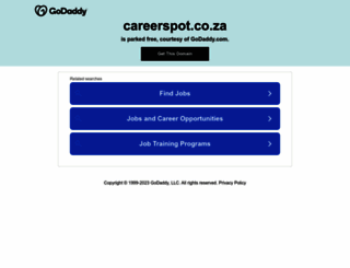careerspot.co.za screenshot