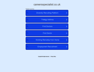 careersspecialist.co.uk screenshot