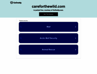 careforthewild.com screenshot