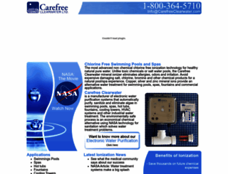 carefreeclearwater.com screenshot