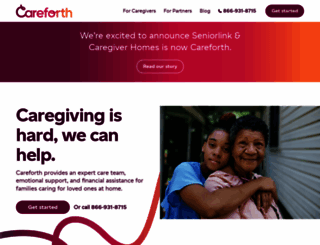 caregiverhomes.com screenshot