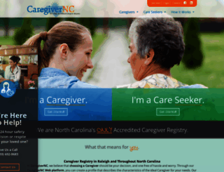 caregivernc.com screenshot
