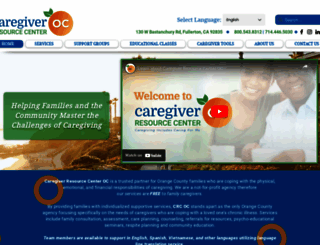 caregiveroc.org screenshot