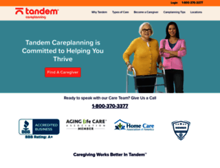 caregiversdirect.com screenshot