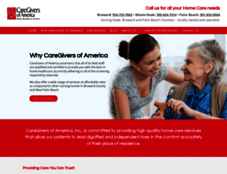 caregiversofamerica.com screenshot