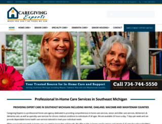 caregivingexperts.com screenshot