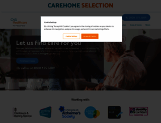 carehomeselection.co.uk screenshot
