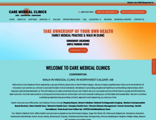 caremedicalclinics.ca screenshot