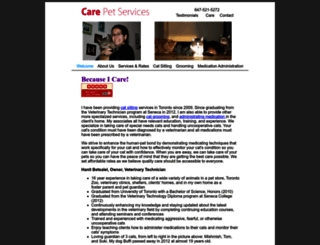 carepetservices.ca screenshot