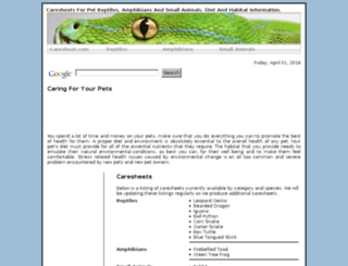 caresheet.com screenshot