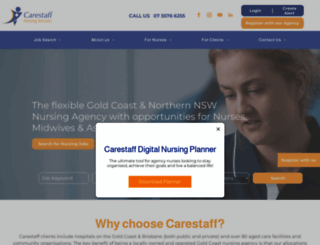 carestaffnursing.com.au screenshot