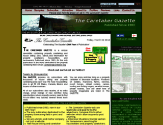 caretaker.org screenshot