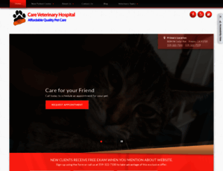 careveterinaryhospital.com screenshot