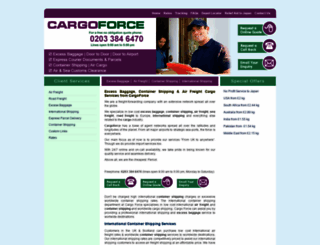 cargoforce.co.uk screenshot