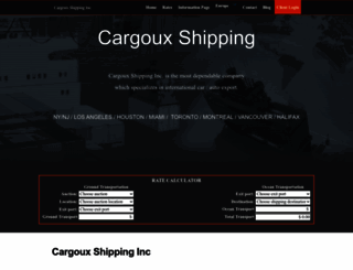 cargoux.com screenshot