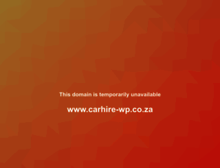 carhire-wp.co.za screenshot
