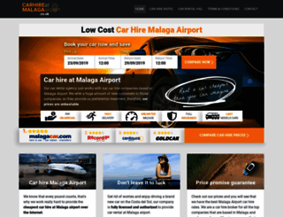 carhireatmalagaairport.co.uk screenshot