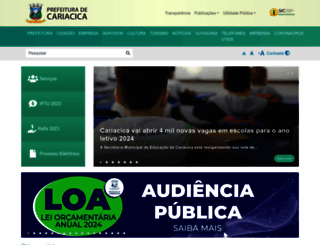 cariacica.es.gov.br screenshot