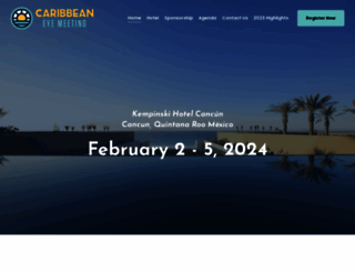 caribbeaneyemeeting.com screenshot