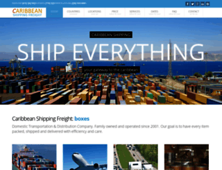 caribbeanshippingservice.com screenshot