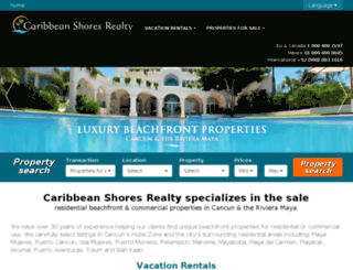 caribbeanshoresrealty.com screenshot