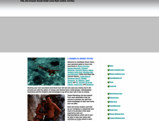 caribbeanshoretours.com screenshot